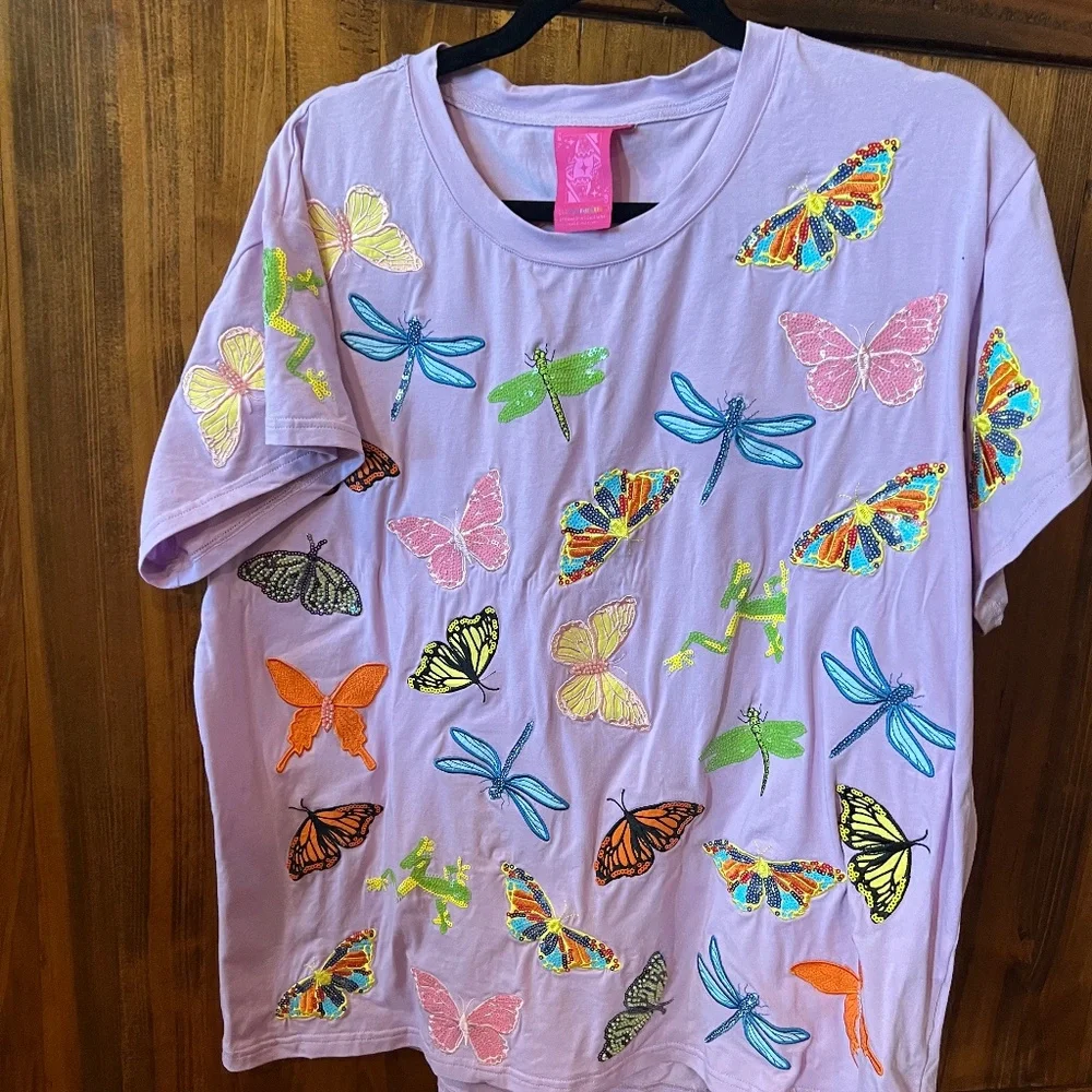 Queen of Sparkles Dragon Fly T-shirt - Picture 1 of 2